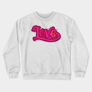 Love lettering Crewneck Sweatshirt